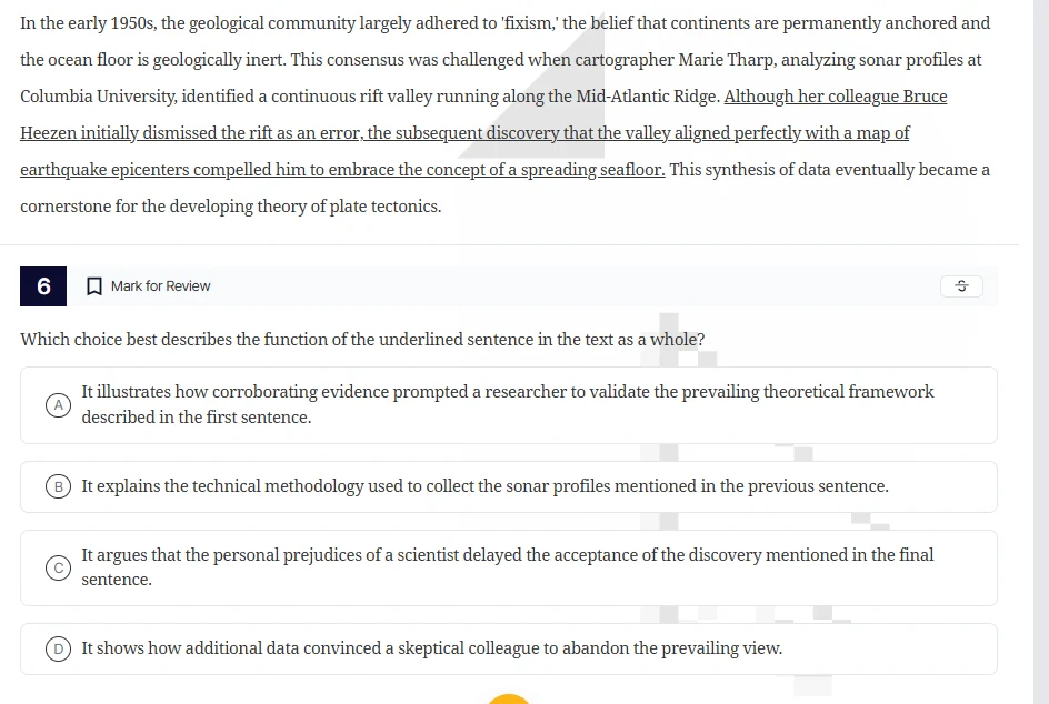 in the early 1950s, the geological community largely adhered to fixism,…