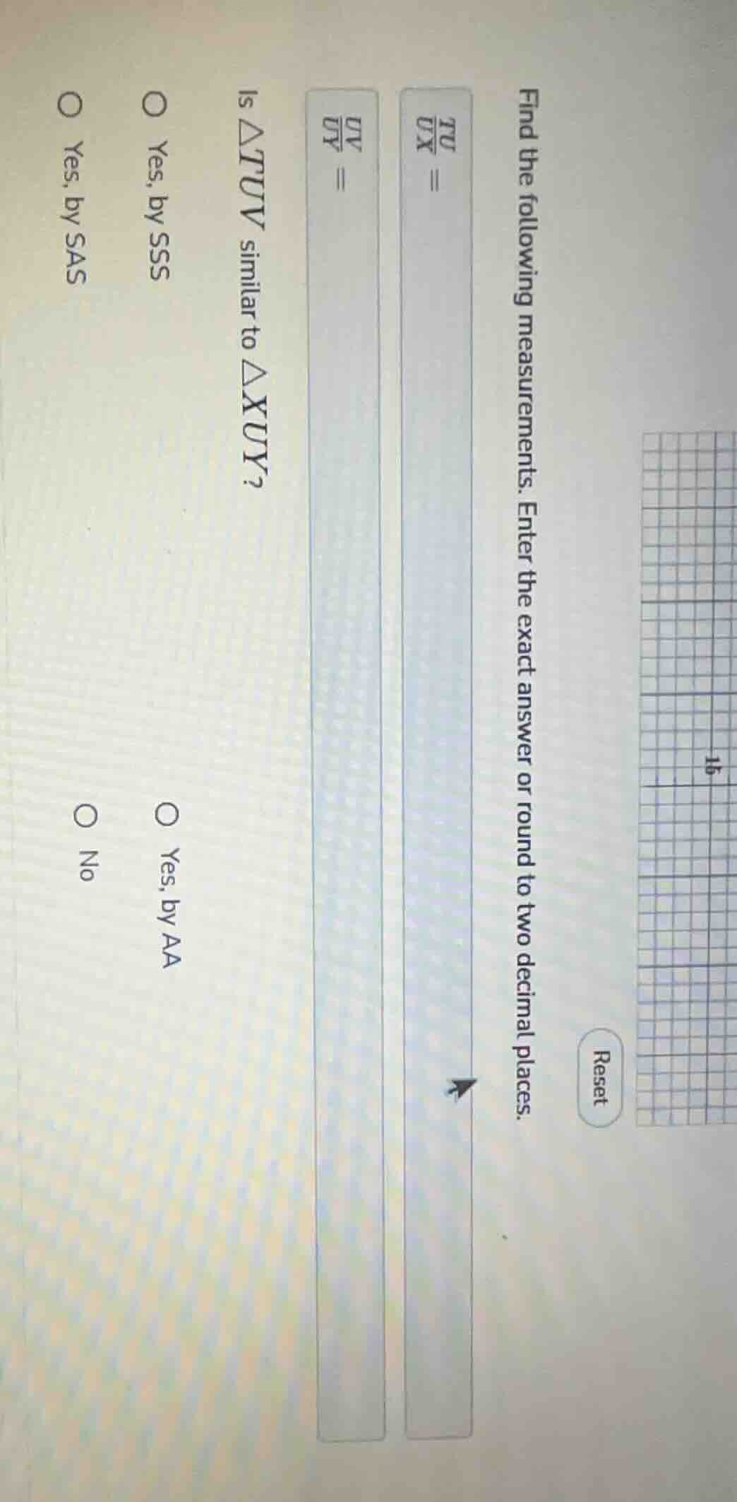 find the following measurements. enter the exact answer or round to two…