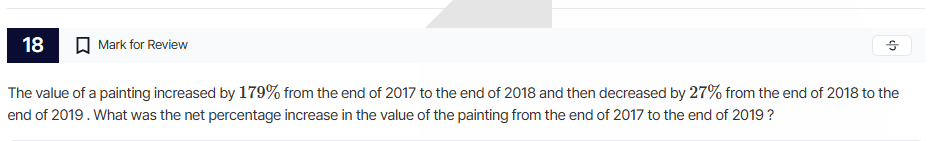 the value of a painting increased by 179% from the end of 2017 to the e…