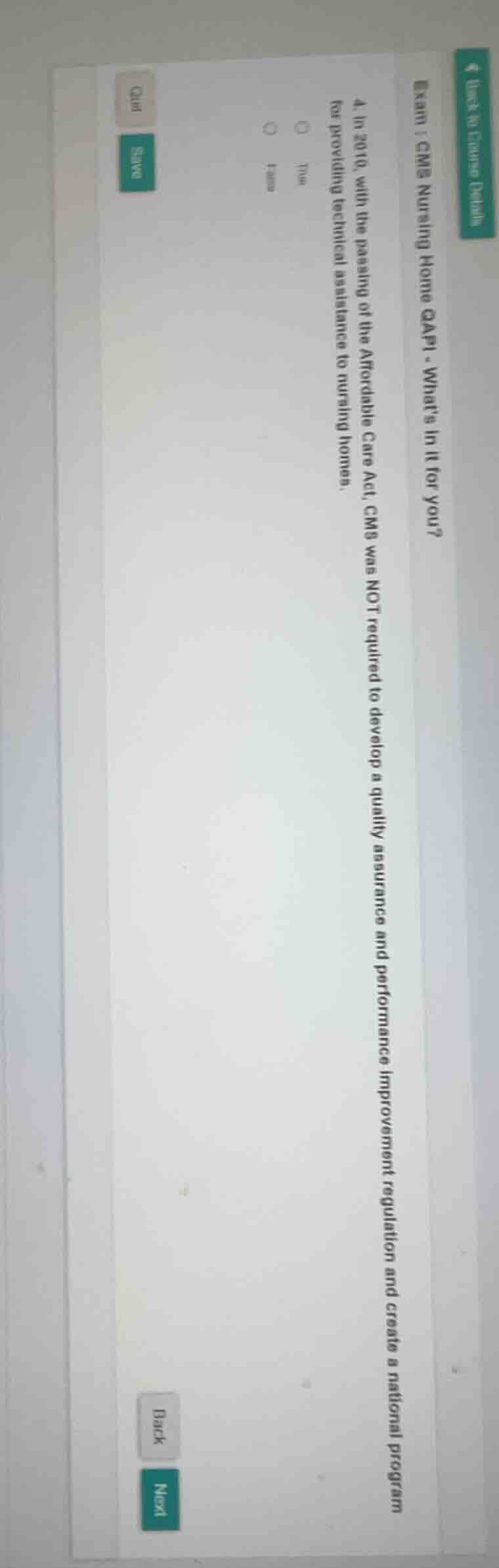 exam : cms nursing home qapi - whats in it for you? 4. in 2010, with th…
