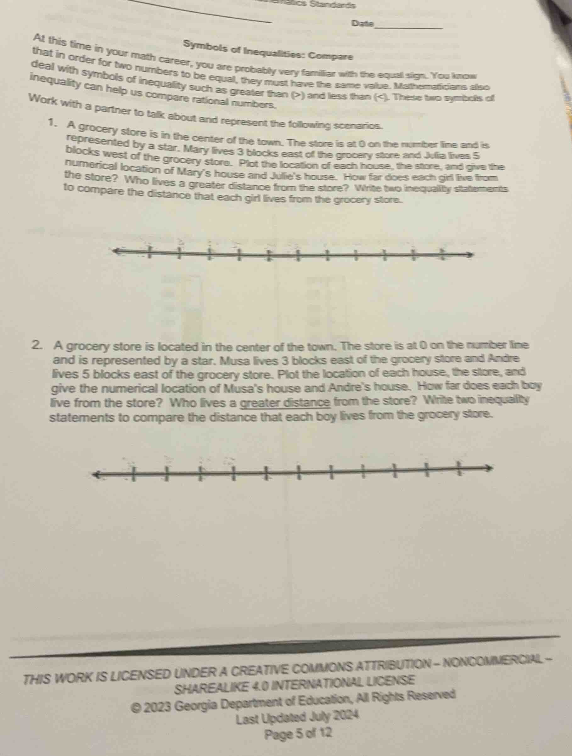 symbols of inequalities: compare at this time in your math career, you …