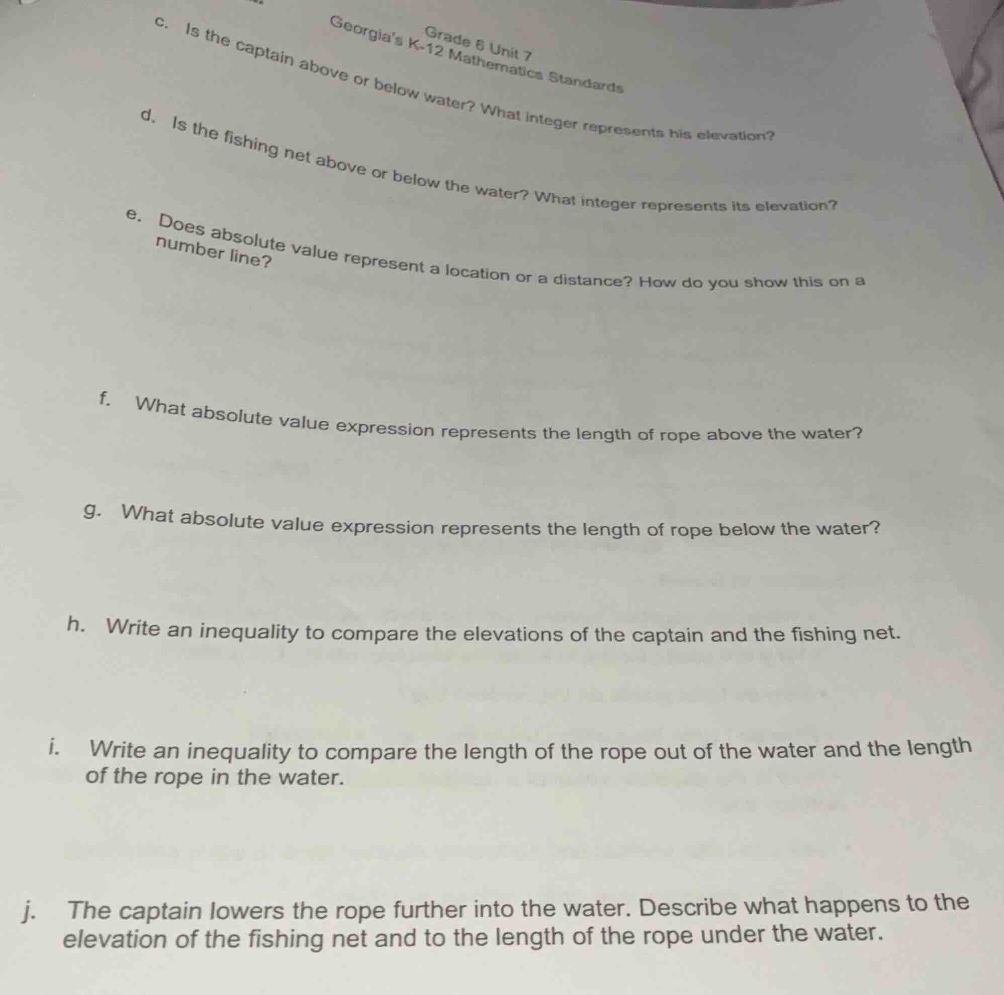 grade 6 unit 7 georgia’s k-12 mathematics standards c. is the captain a…