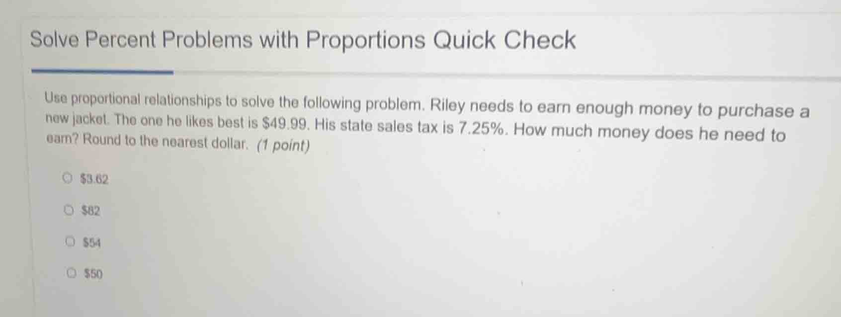 solve percent problems with proportions quick check use proportional re…