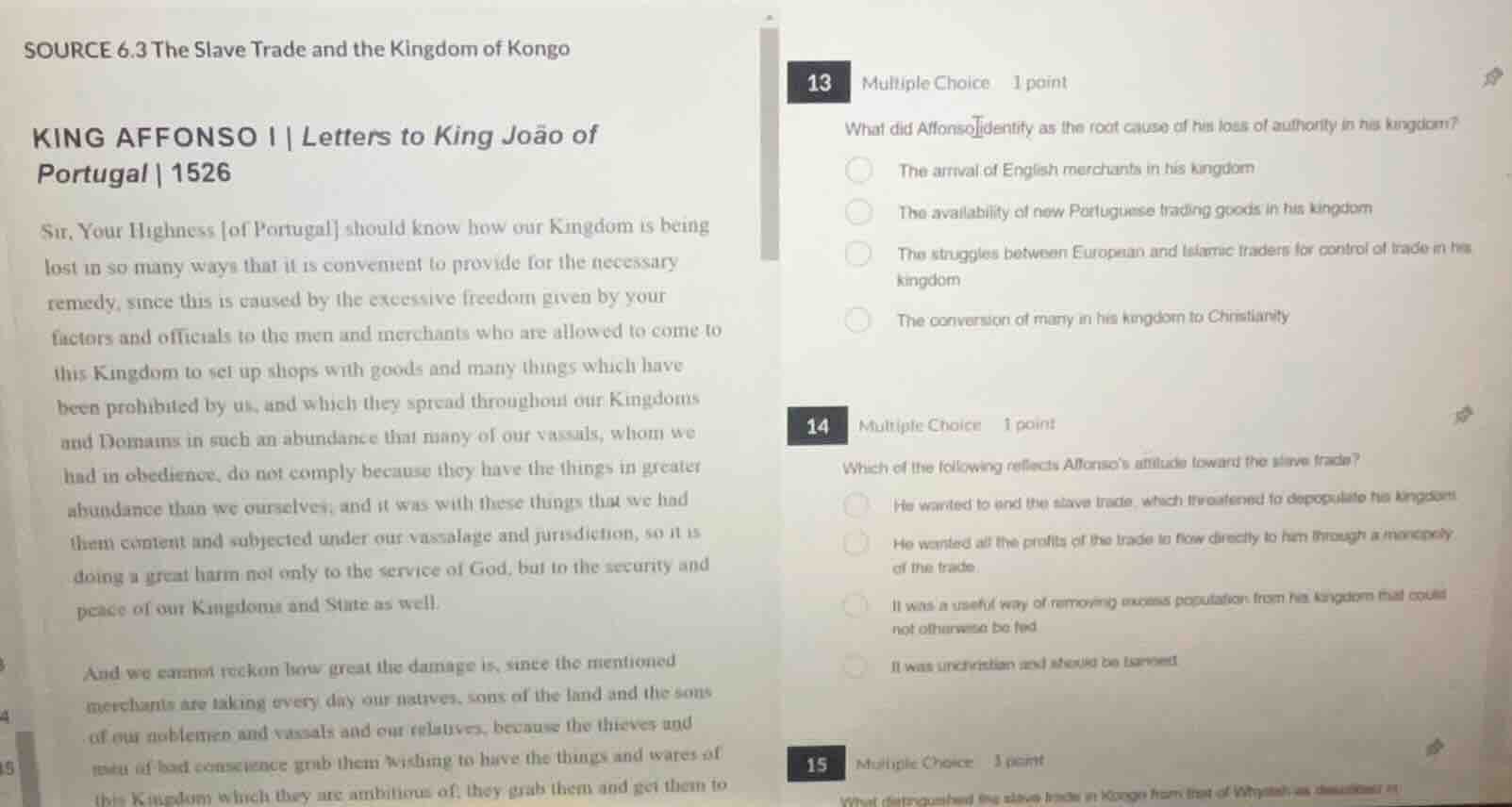 source 6.3 the slave trade and the kingdom of kongo king affonso i | le…