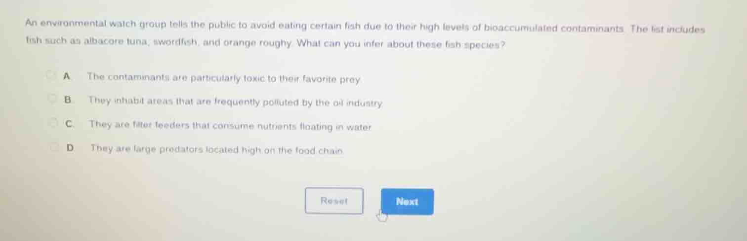 an environmental watch group tells the public to avoid eating certain f…