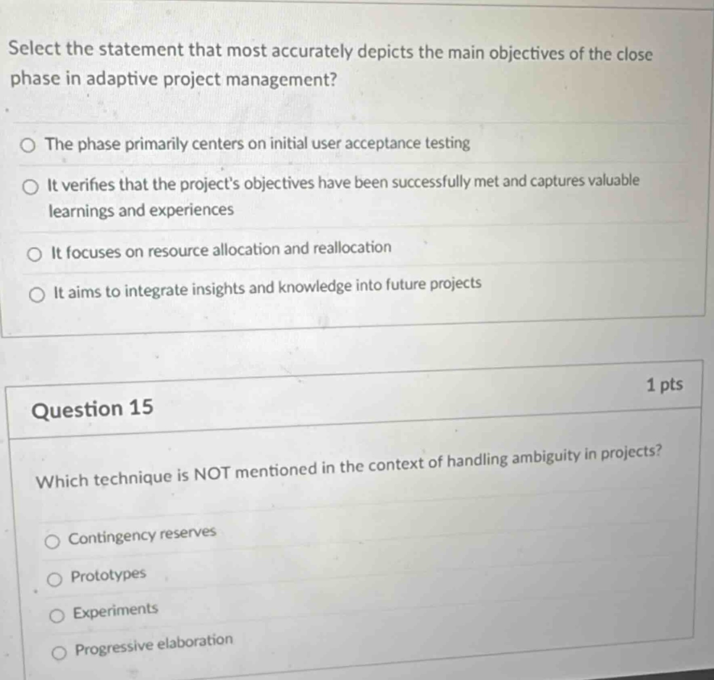 select the statement that most accurately depicts the main objectives o…