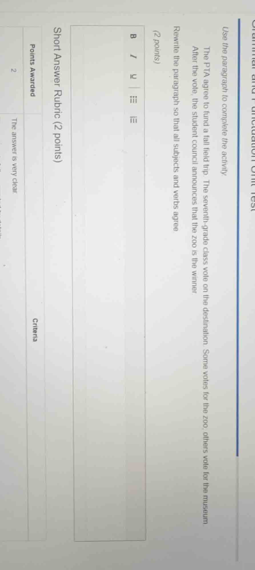 use the paragraph to complete the activity. the pta agree to fund a fal…