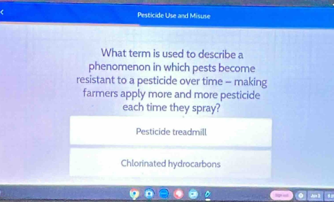 pesticide use and misuse what term is used to describe a phenomenon in …