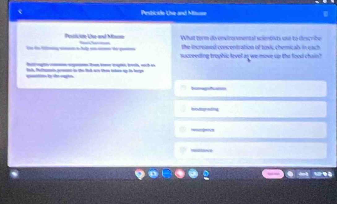 pesticide use and misuse pesticide use and misuse use the following sce…