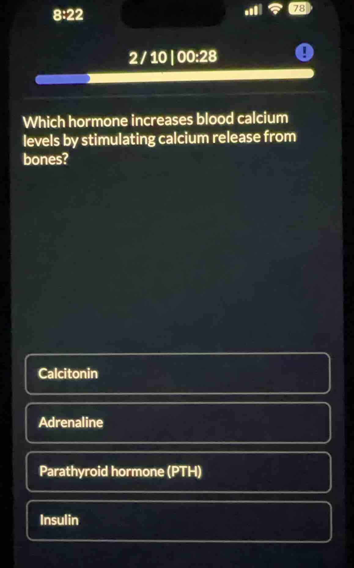 which hormone increases blood calcium levels by stimulating calcium rel…