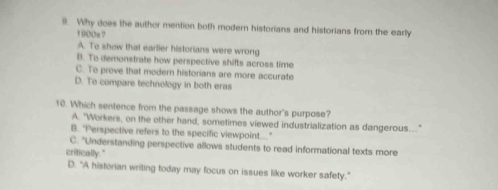 9. why does the author mention both modern historians and historians fr…