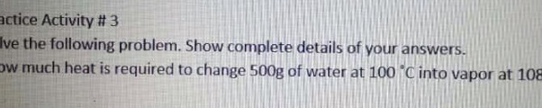 practice activity # 3 solve the following problem. show complete detail…