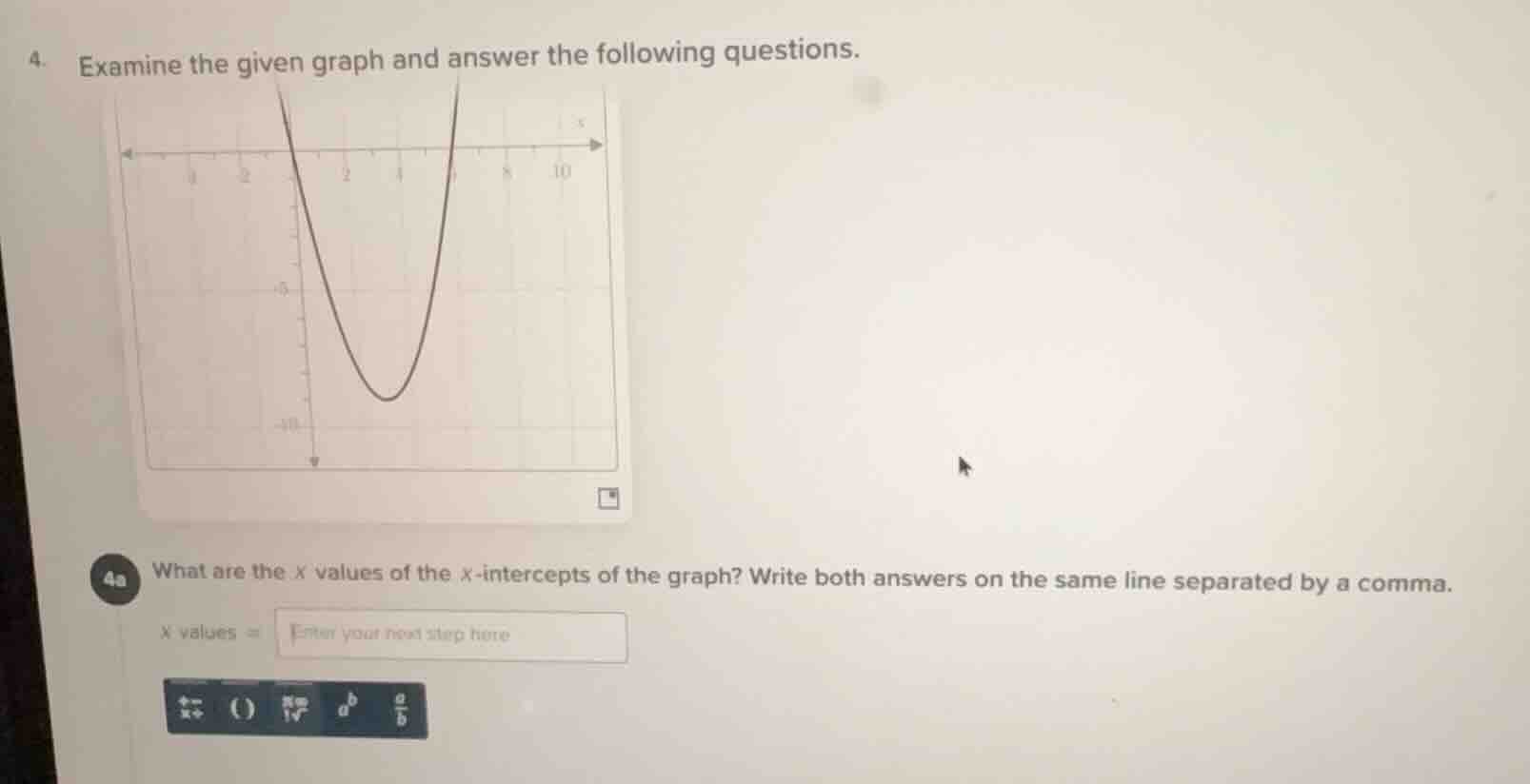 4. examine the given graph and answer the following questions. 4a what …