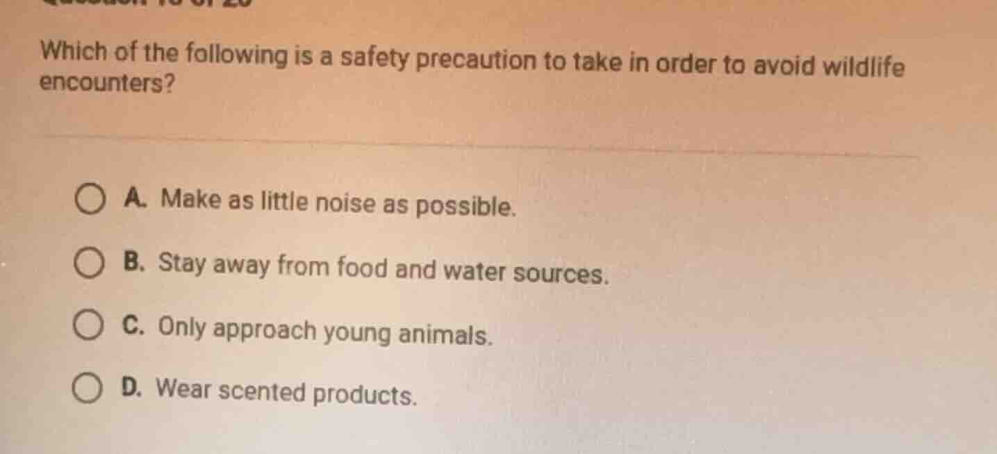 which of the following is a safety precaution to take in order to avoid…