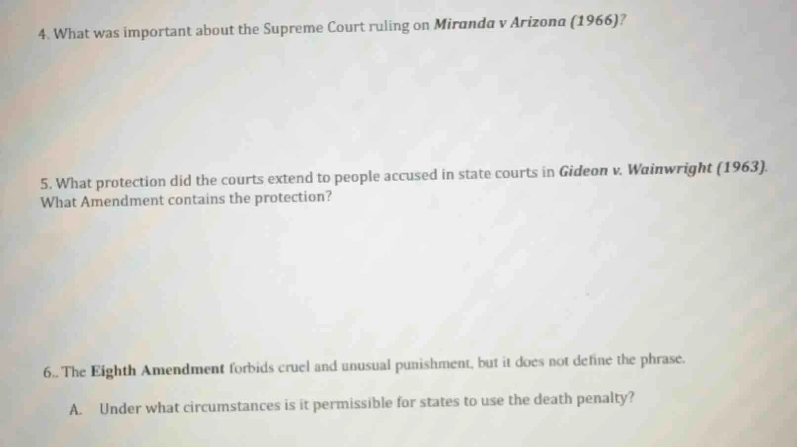 4. what was important about the supreme court ruling on miranda v arizo…