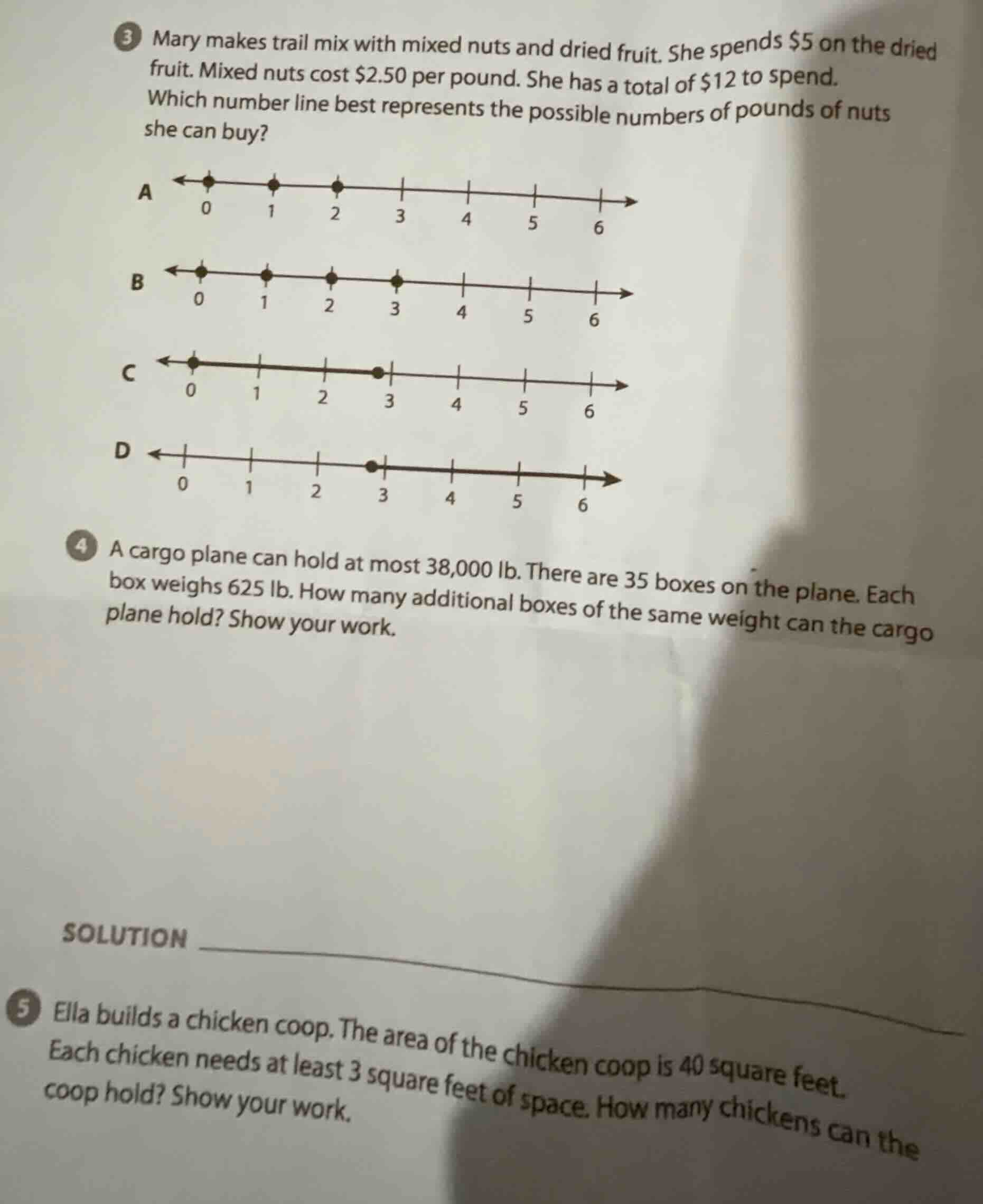 3 mary makes trail mix with mixed nuts and dried fruit. she spends $5 o…