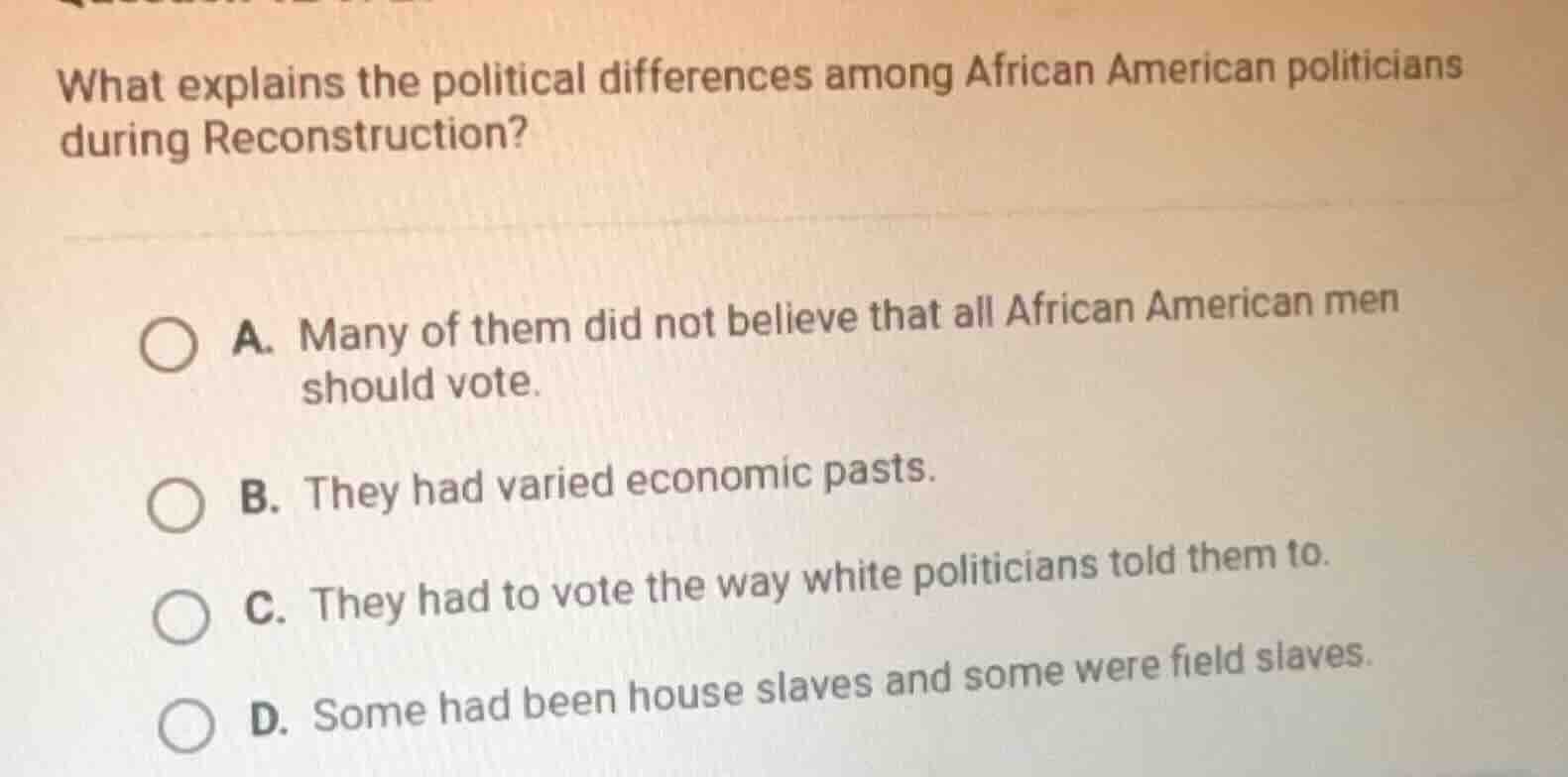 what explains the political differences among african american politici…