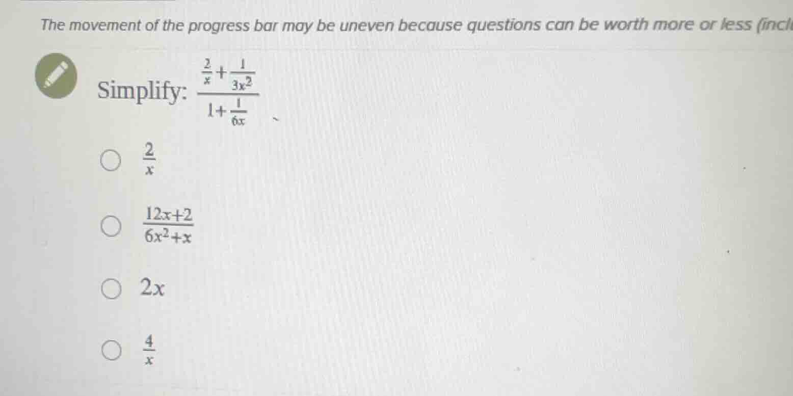 the movement of the progress bar may be uneven because questions can be…
