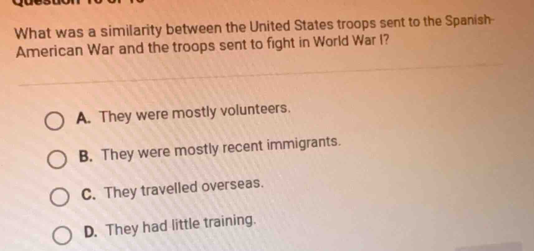 what was a similarity between the united states troops sent to the span…