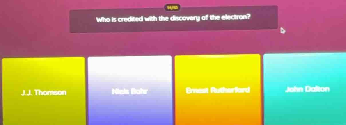 who is credited with the discovery of the electron? j.j. thomson niels …