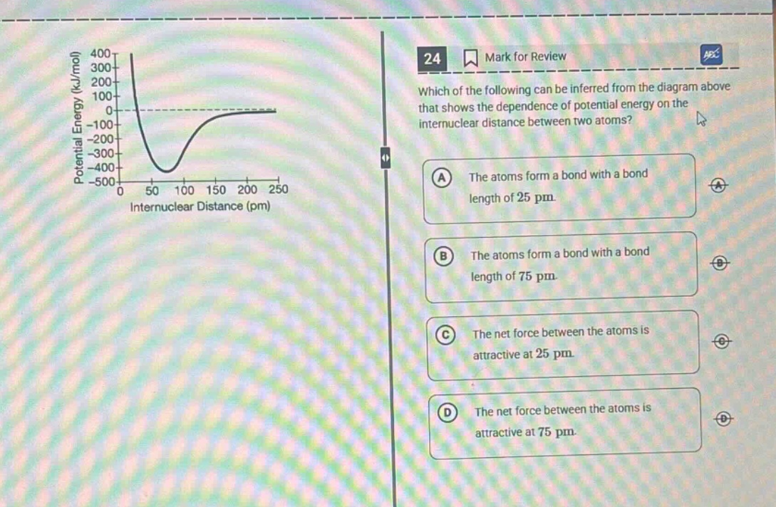 24 mark for review which of the following can be inferred from the diag…