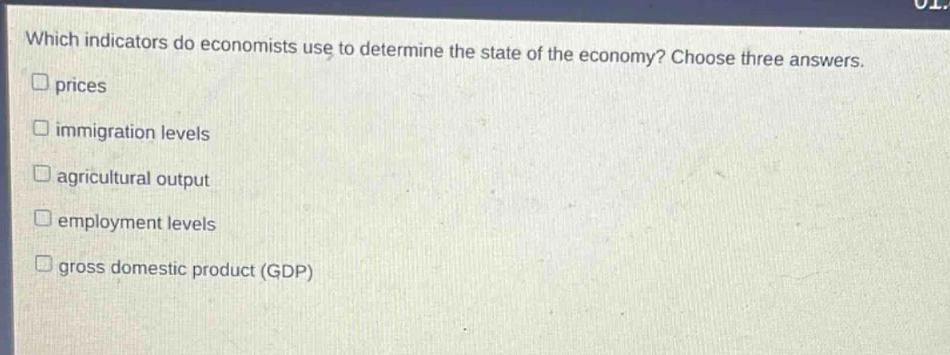 which indicators do economists use to determine the state of the econom…
