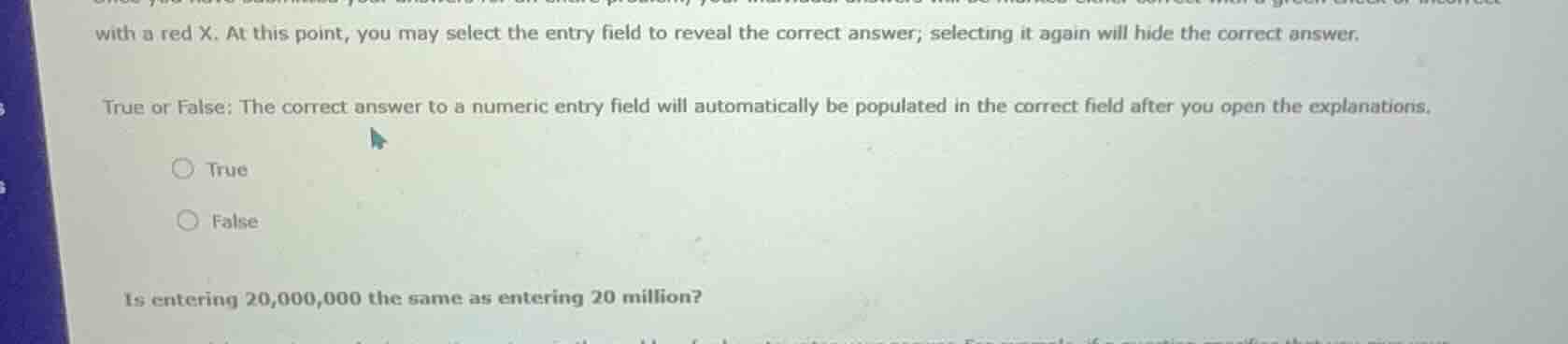 with a red x. at this point, you may select the entry field to reveal t…