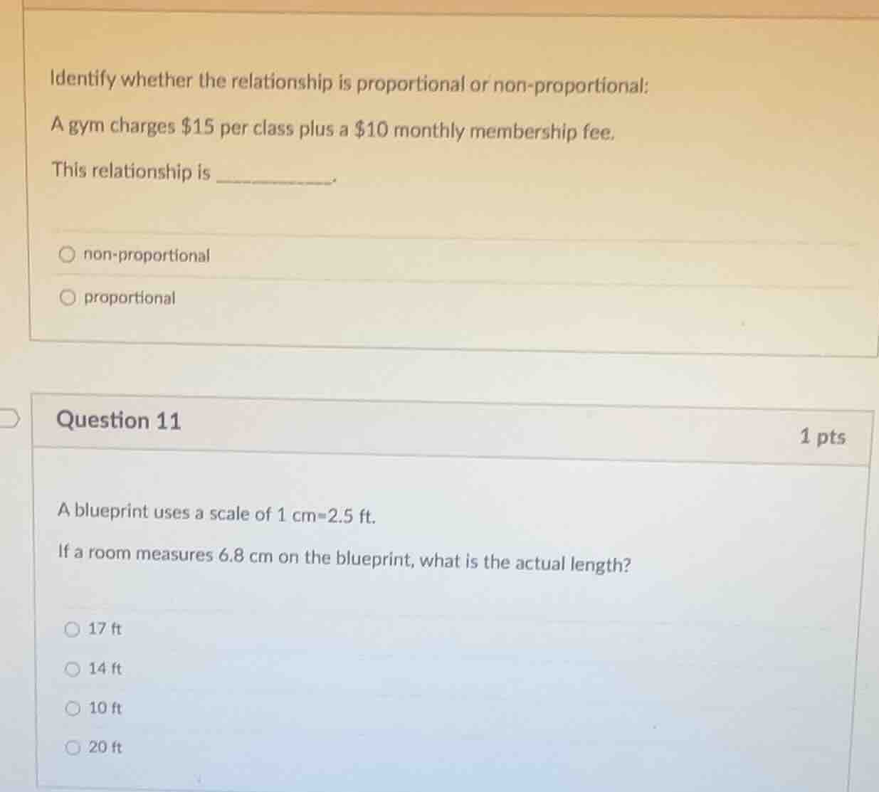 identify whether the relationship is proportional or non - proportional…