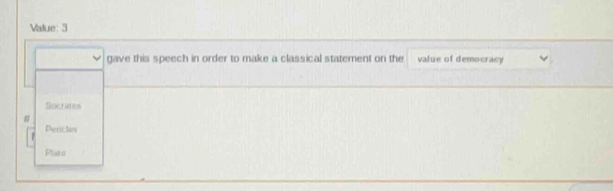 value: 3 gave this speech in order to make a classical statement on the…