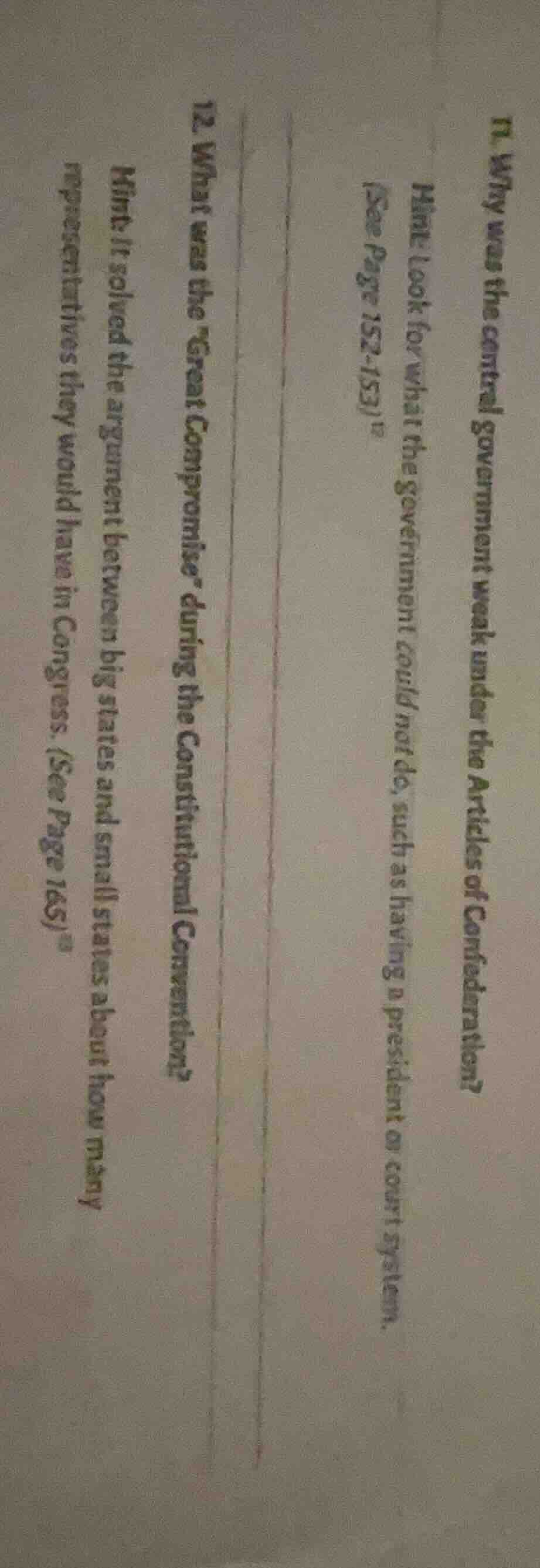 11. why was the central government weak under the articles of confedera…