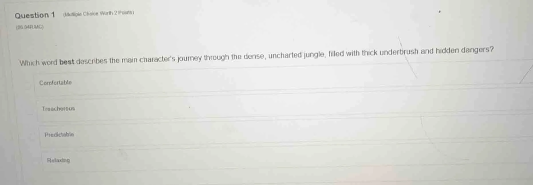 question 1 (multiple choice worth 2 points) (08.04r mc) which word best…