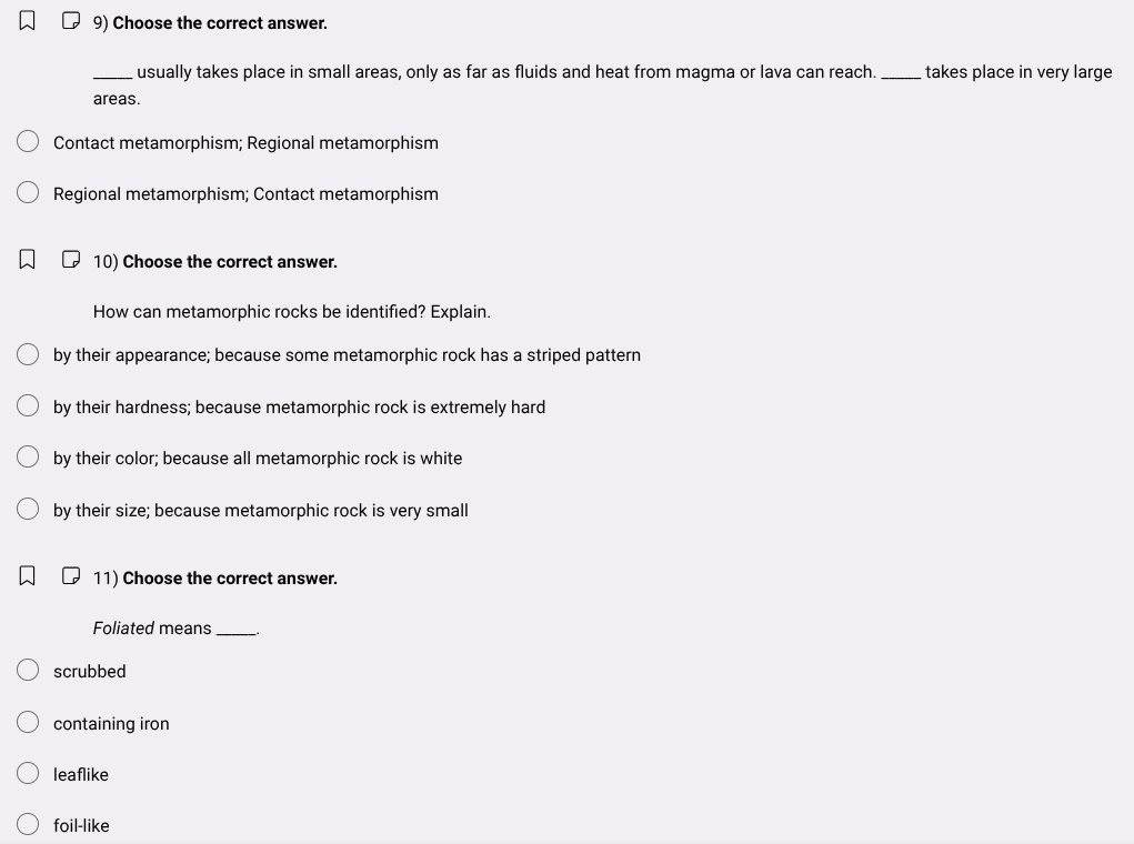 9) choose the correct answer. ____ usually takes place in small areas, …