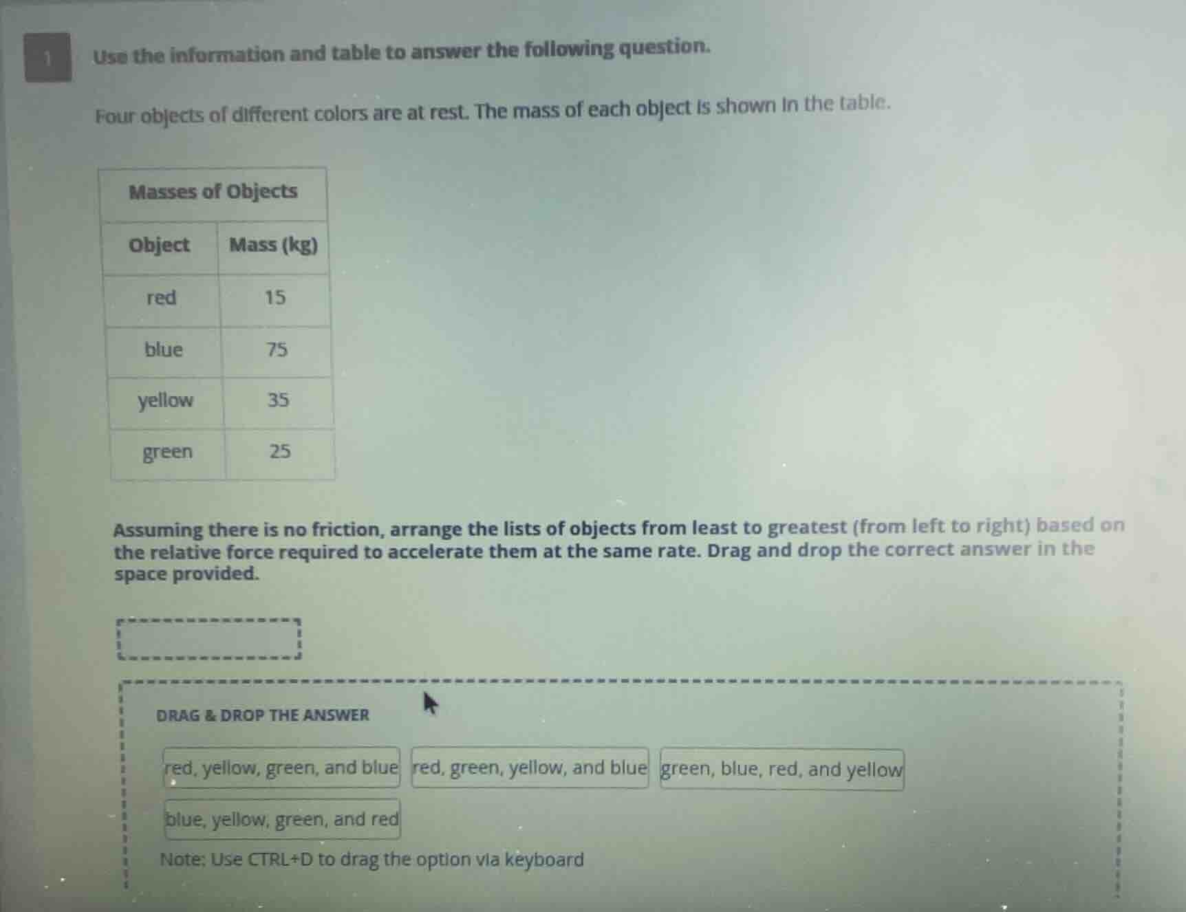 use the information and table to answer the following question. four ob…