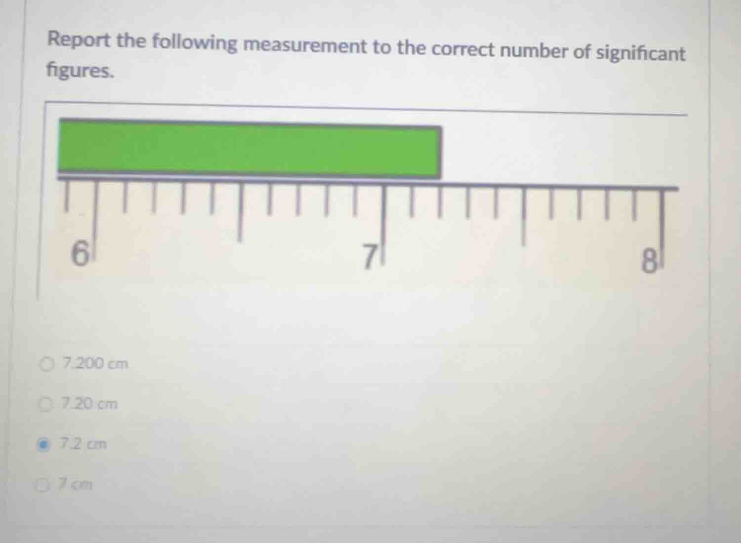 report the following measurement to the correct number of significant f…