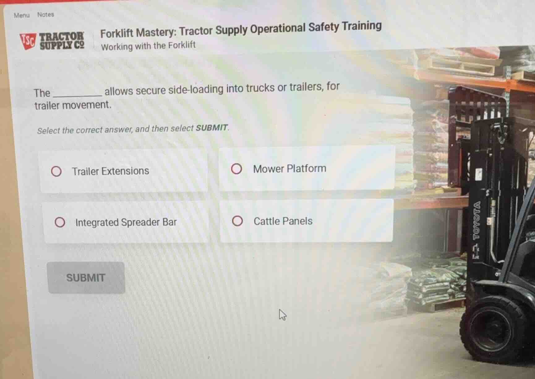 forklift mastery: tractor supply operational safety training working wi…