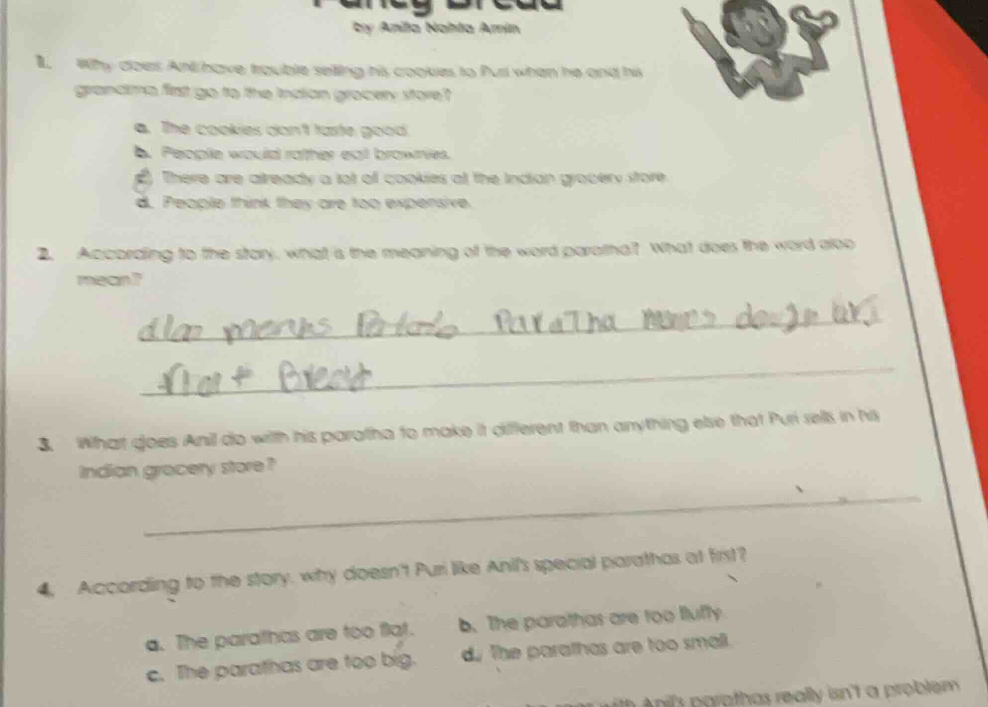 fancy bread by anita nahita amin 1. why does anil have trouble selling …