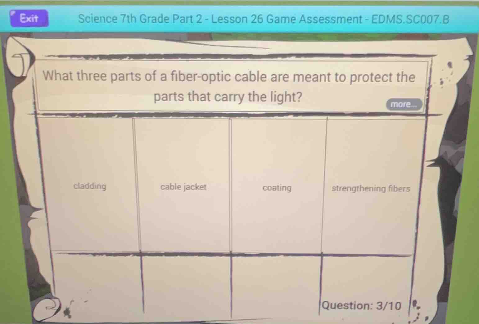what three parts of a fiber-optic cable are meant to protect the parts …