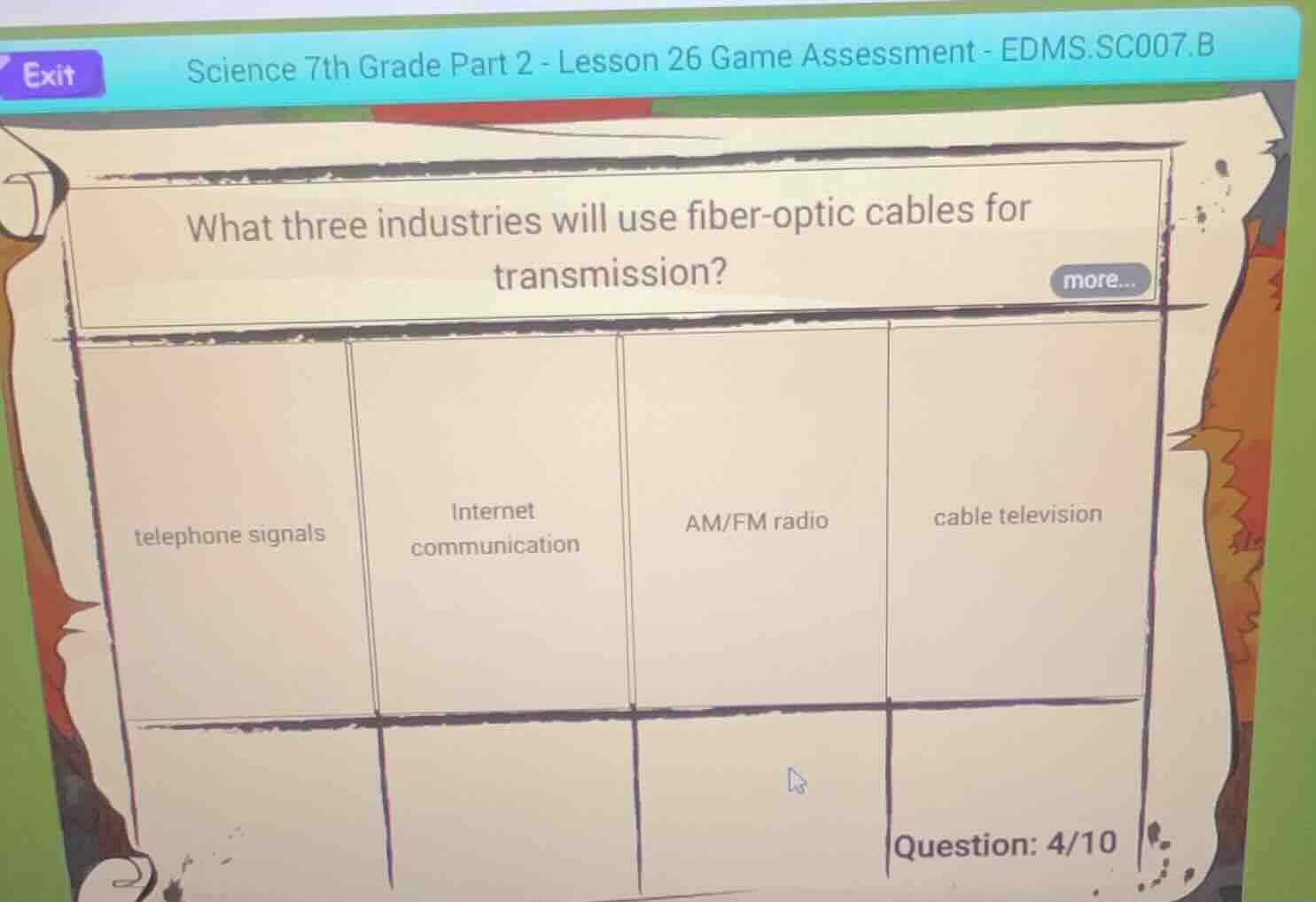 what three industries will use fiber - optic cables for transmission? t…