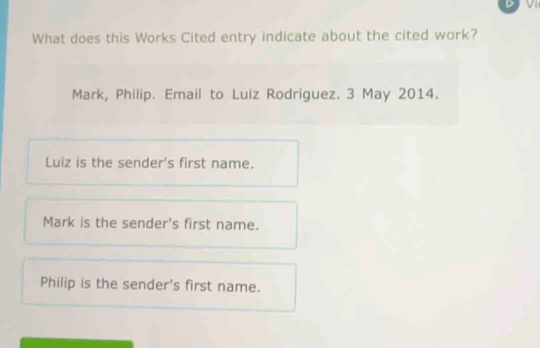 what does this works cited entry indicate about the cited work? mark, p…