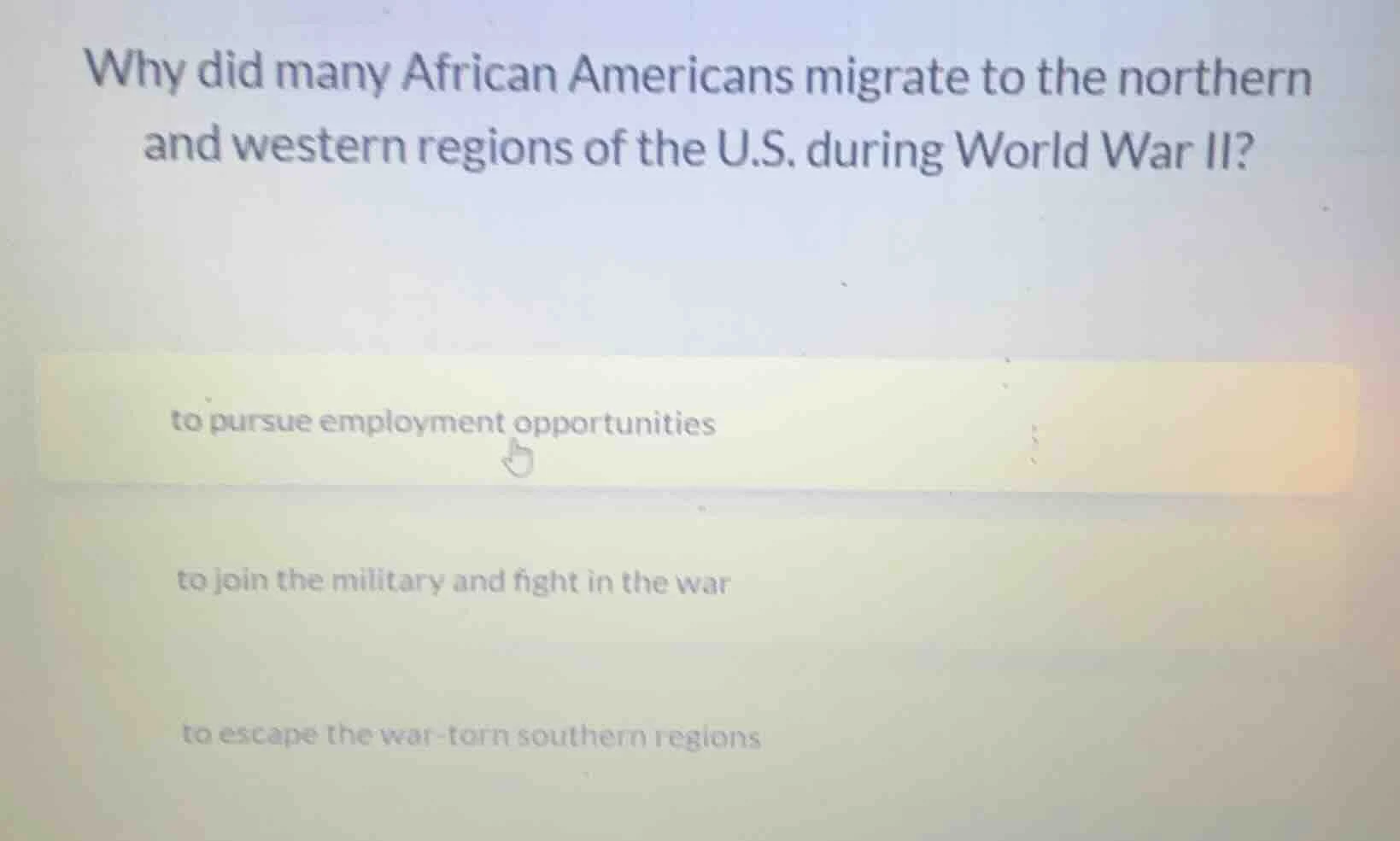 why did many african americans migrate to the northern and western regi…