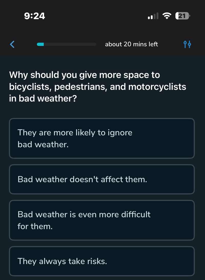 why should you give more space to bicyclists, pedestrians, and motorcyc…