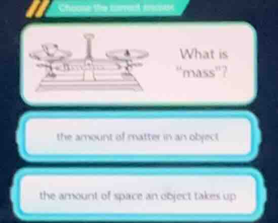 choose the correct answer image of a balance scale what is \mass\? the …