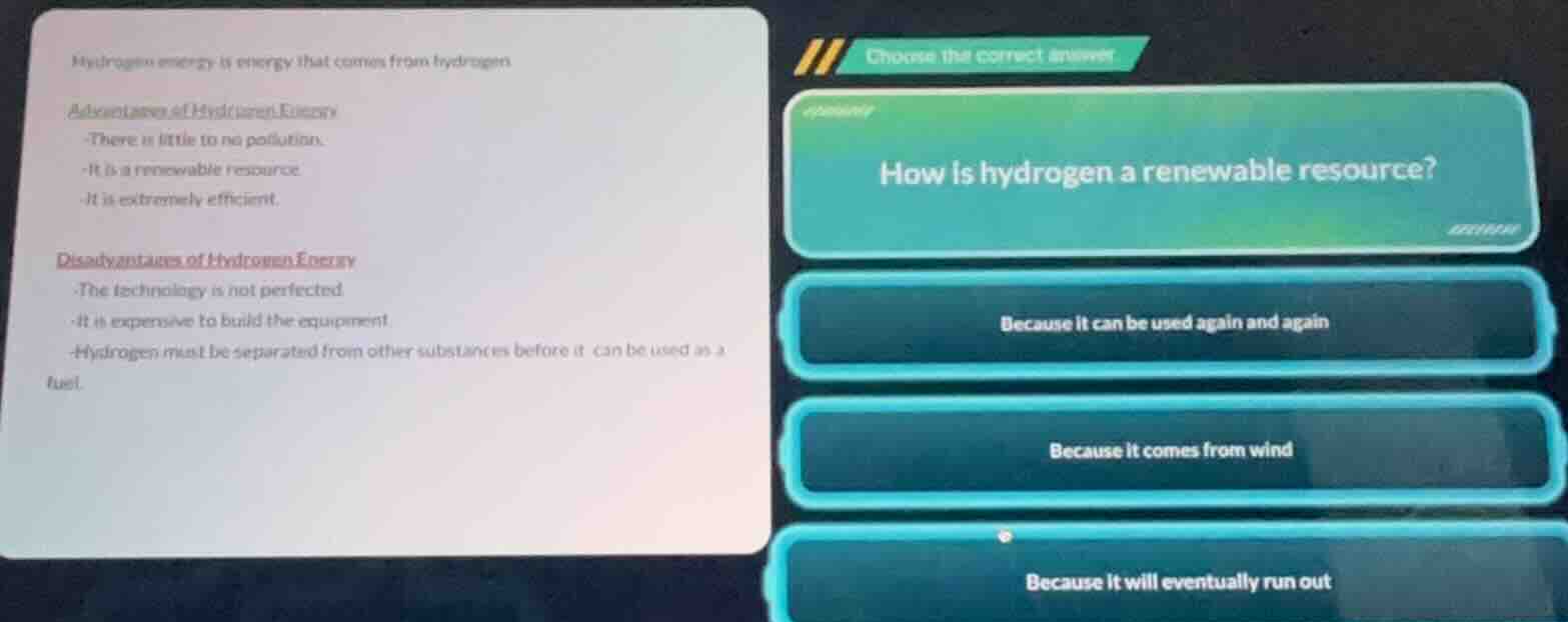 hydrogen energy is energy that comes from hydrogen advantages of hydrog…