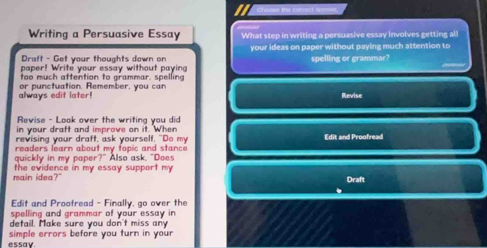 writing a persuasive essay draft - get your thoughts down on paper! wri…