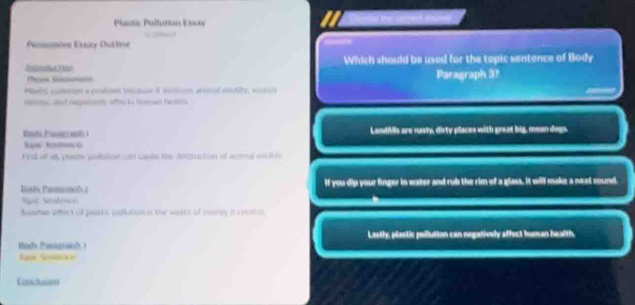 plastic pollution essay argumentive essay outline introduction thesis s…