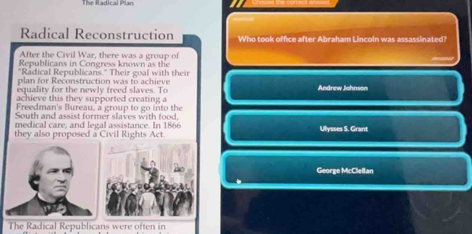 the radical plan radical reconstruction after the civil war, there was …