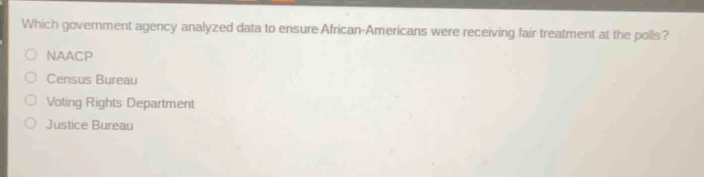 which government agency analyzed data to ensure african - americans wer…