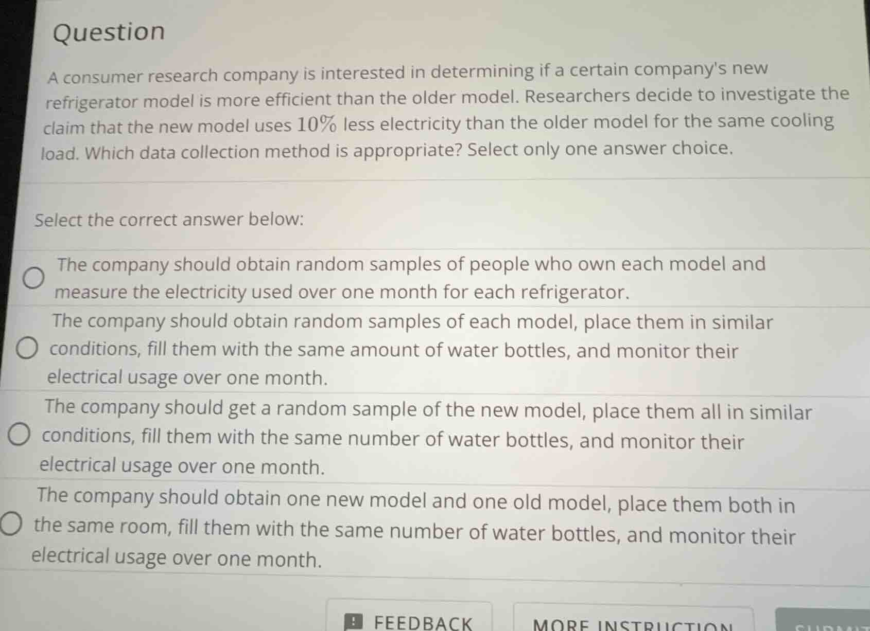 question a consumer research company is interested in determining if a …