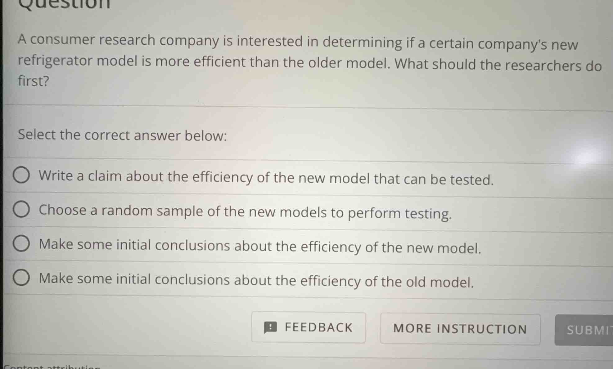 question a consumer research company is interested in determining if a …