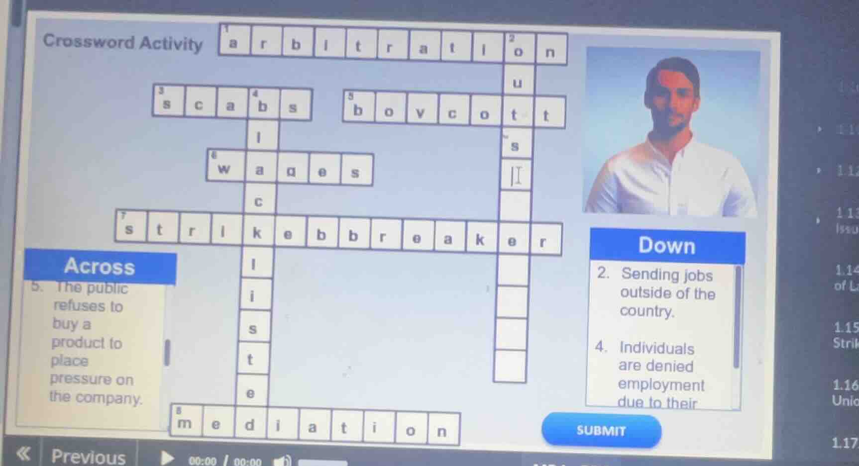crossword activity across 5. the public refuses to buy a product to pla…